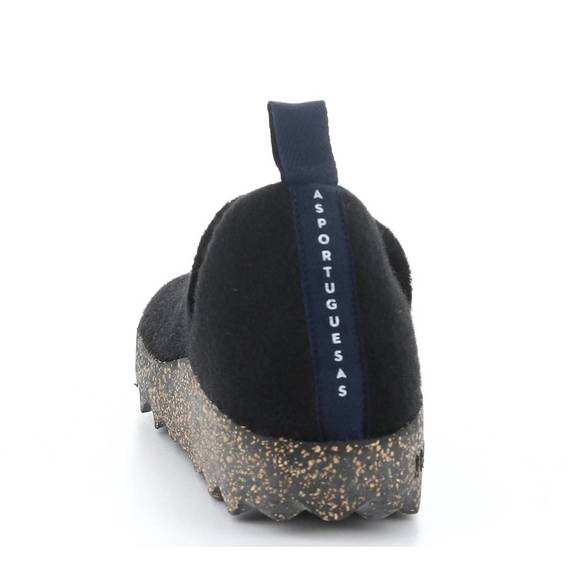 NEW ASPORTUGUESAS womens city slip on - medium width in black - Picture 5 of 6